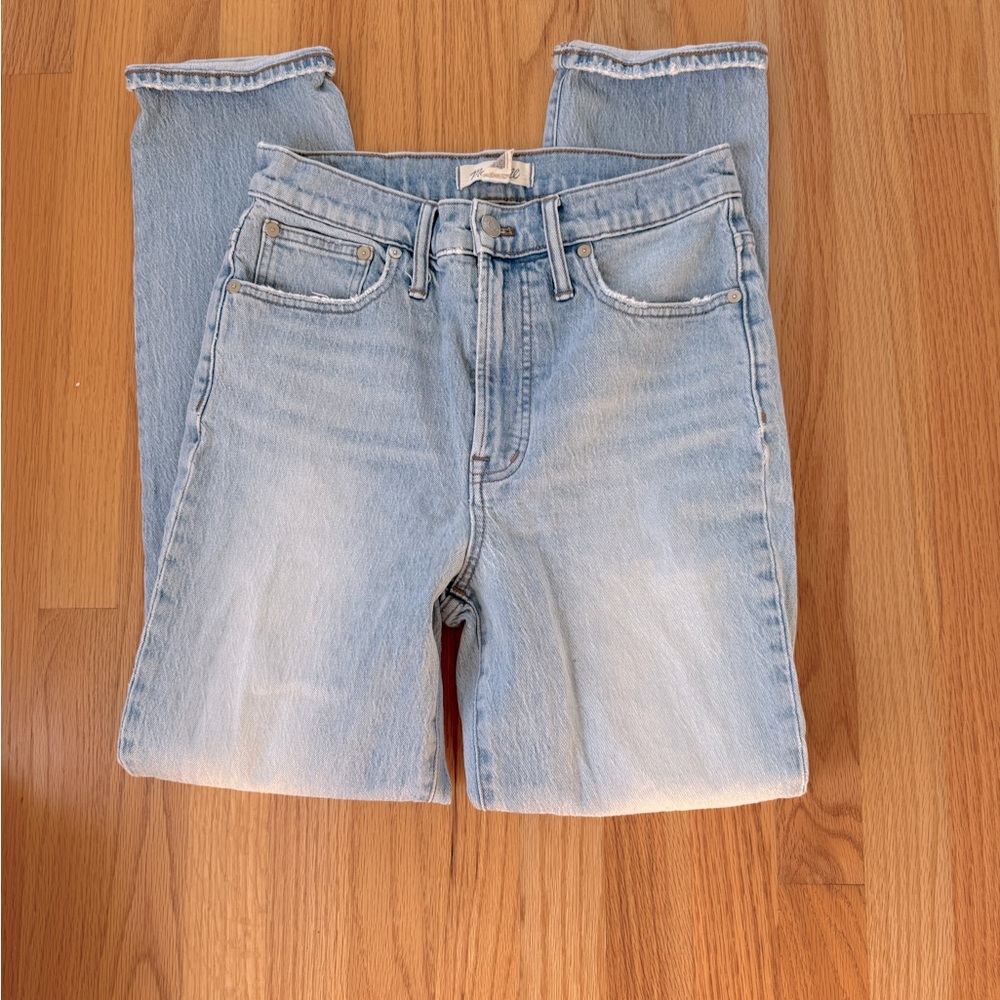Madewell Women Jeans High Rise Light Blue